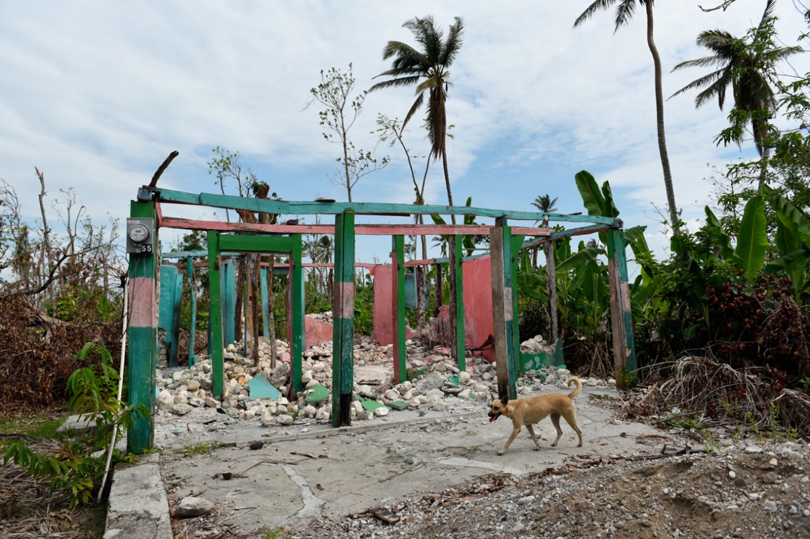 Back in Aux-Cayes, on the western side, we see even more devastation.